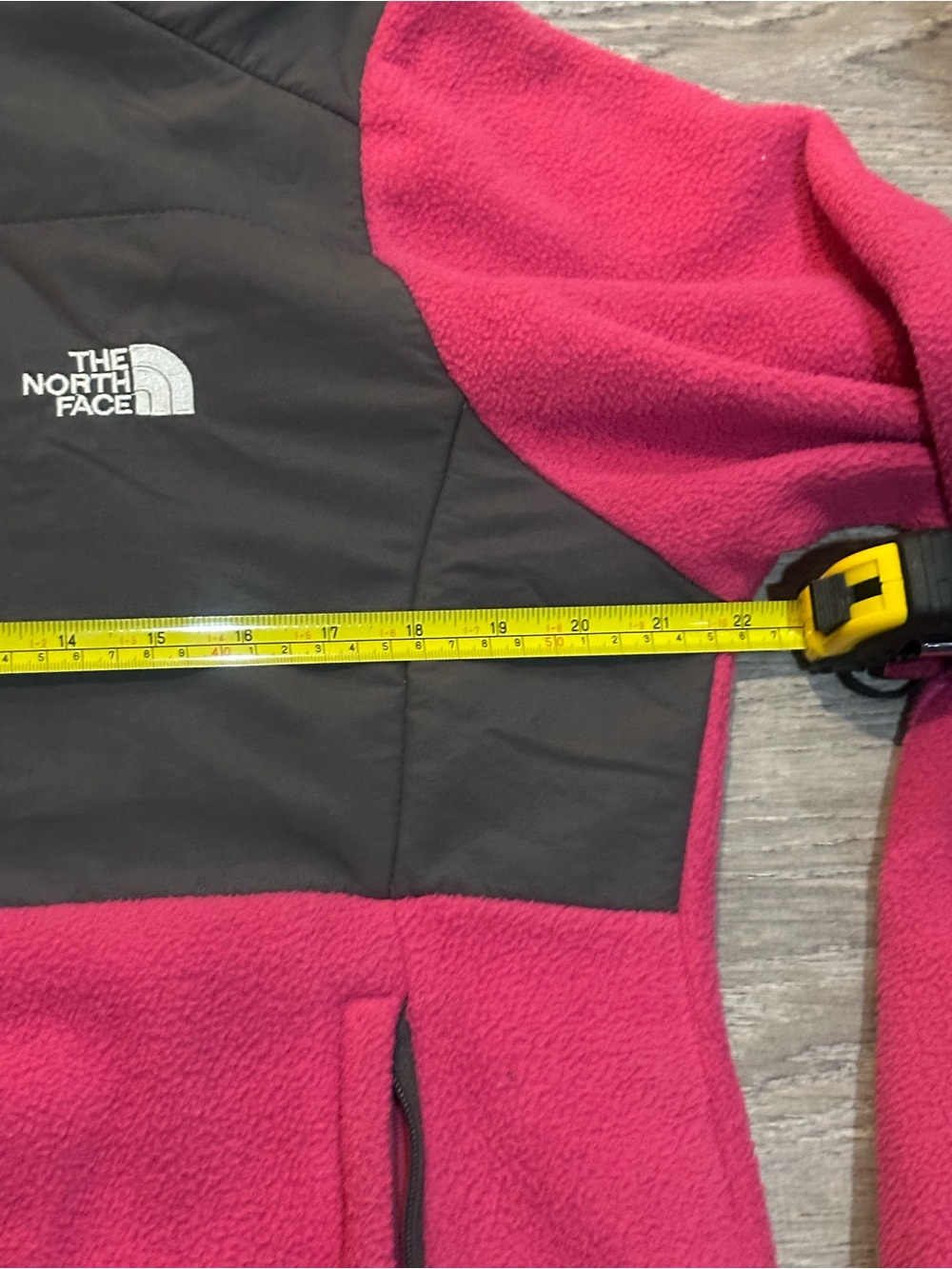 The North Face Fleece Hooded Jacket Fuchsia Black Women’s Size M No Size Tag - Picture 8 of 10